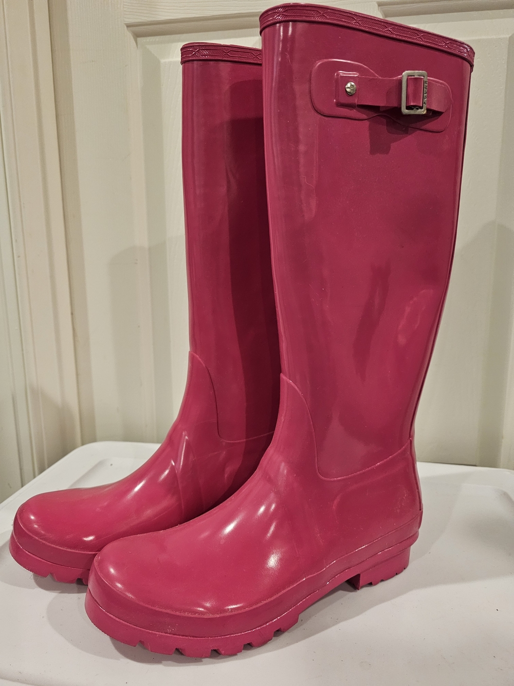 Women's Polar Brand Pink Rain Boots - Classic Tall Waterproof